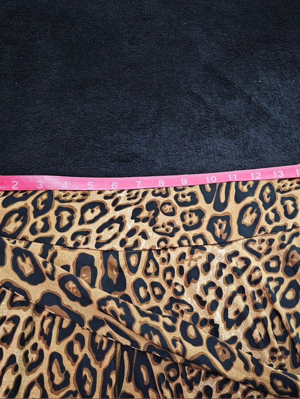 Leopard Print Circle Skirt - Tan and Black - Picture 7 of 9
